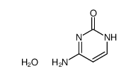 2(1H)-Pyrimidinone, 4-amino-, monohydrate 结构式