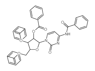 N-苯甲酰基胞苷-2',3',5'-三苯甲酸酯 结构式