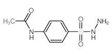 N-[4-(肼基磺酰基)苯基]乙酰胺 结构式