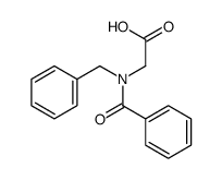 Glycine, N-benzoyl-N-(phenylmethyl)- 结构式