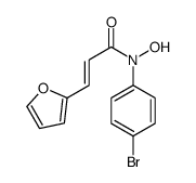 2-Propenamide, N-(4-bromophenyl)-3-(2-furanyl)-N-hydroxy- 结构式