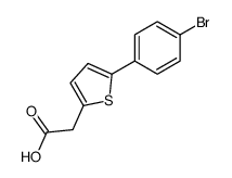 5-(4-溴苯基)-2-噻吩乙酸 结构式