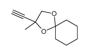 (R)-2-乙炔基-2-甲基-1,4-二氧杂螺[4.5]癸烷 结构式