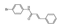 (E)-N-(4-溴苯基)-3-苯基-2-丙烯酰胺 结构式
