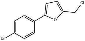 2-(4-溴苯基)-5-氯甲基呋喃 结构式