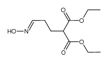 Propanedioic acid, 2-[3-(hydroxyimino)propyl]-, 1,3-diethyl ester 结构式