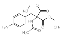 2-乙酰氨基-2-[(4-氨基苯基)甲基]丙二酸二乙酯 结构式
