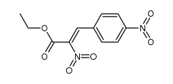 2-硝基-3-(4-硝基苯基)丙烯酸乙酯 结构式