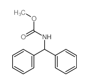 N-二苯甲基氨基甲酸甲酯 结构式