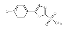 Pyridine, 4-[5-(methylsulfonyl)-1,3,4-thiadiazol-2-yl]-, 1-oxide 结构式