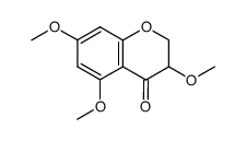 2,3-二氢-3,5,7-三甲氧基-4H-1-苯并吡喃-4-酮 结构式