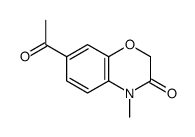 7-乙酰基-4-甲基-2H-1,4-苯并恶嗪-3(4H)-酮 结构式