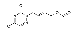 1,2,4-Triazine-3,5(2H,4H)-dione, 2-[(2E)-4-(acetyloxy)-2-butenyl]- 结构式