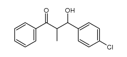 3-(4-氯苯基)-3-羟基-2-甲基-1-苯基丙-1-酮 结构式