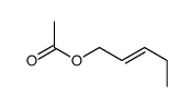 (E)-2-戊烯-1-基乙酸酯 结构式
