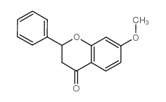 7-甲氧基黄烷酮 结构式