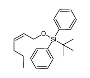 Benzene, 1,1'-[(1,1-dimethylethyl)[(2Z)-2-hexen-1-yloxy]silylene]bis- 结构式