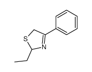 3-Thiazoline, 2-ethyl-4-phenyl- 结构式