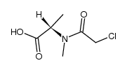 L-Alanine, N-(chloroacetyl)-N-methyl- (9CI) 结构式