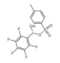 羟基(五氟苯基)碘对甲苯磺酸酯 结构式