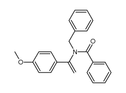 Benzamide, N-[1-(4-methoxyphenyl)ethenyl]-N-(phenylmethyl)- 结构式