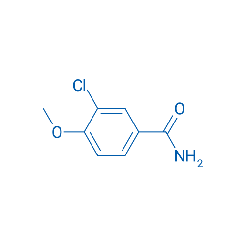3-氯-4-甲氧基苯甲酰胺 结构式