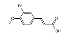 3-溴-4-甲氧基肉桂酸 结构式