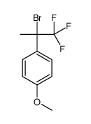 1-(1-溴-2,2,2-三氟-1-甲基乙基)-4-甲氧基苯 结构式