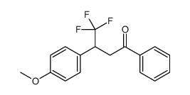 4,4,4-三氟-3-(4-甲氧基苯基)-1-苯基-1-丁酮 结构式