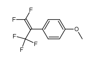 1-(2,2-二氟-1-(三氟甲基)乙烯基)-4-甲氧基苯 结构式