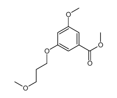 3-甲氧基-5-(3-甲氧基丙氧基)苯甲酸甲酯 结构式