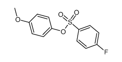 4-氟苯磺酸-4-甲氧基苯酯 结构式