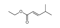 (E)-4-甲基戊-2-烯酸乙酯 结构式