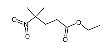 4-甲基-4-硝基戊酸乙酯 结构式