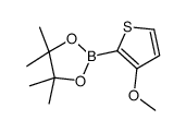 3-甲氧基噻吩-2-硼酸频那醇酯 结构式