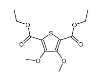 2,5-Thiophenedicarboxylic acid, 3,4-dimethoxy-, 2,5-diethyl ester 结构式