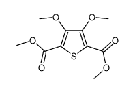 2,5-Thiophenedicarboxylic acid, 3,4-dimethoxy-, 2,5-dimethyl ester 结构式