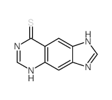3,7-二氢-8H-咪唑并[4,5-g]喹唑啉-8-硫酮 结构式