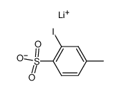 2-碘-4-甲基苯磺酸锂 结构式