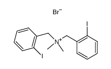 2-碘-N-[(2-碘苯基)甲基]-N,N-二甲基苯甲铵溴化物 结构式