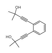 3-Butyn-2-ol, 4,4'-(1,2-phenylene)bis[2-methyl- 结构式