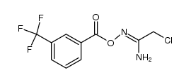 Benzoic acid, 3-(trifluoromethyl)-, (2-chloro-1-iminoethyl)azanyl ester 结构式
