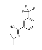 N-叔丁基-3-(三氟甲基)苯甲酰胺 结构式
