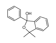 1,3-二氢-3,3-二甲基-1-苯基异苯并呋喃-1-醇 结构式