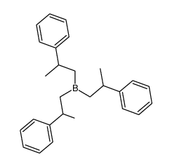 Borane, tris(2-phenylpropyl)- 结构式