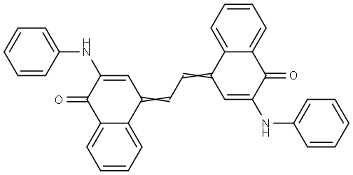1(4H)-Naphthalenone, 4,4'-ethanediylidenebis[2-anilino- (7CI) 结构式