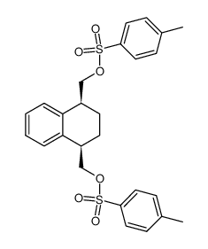 顺式-1,2,3,4-四氢-1,4-萘二甲醇 二对甲苯磺酸酯 结构式