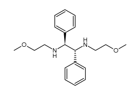 N,N'-双(2-甲氧基乙基)-1,2-二苯基-1,2-乙二胺 (R*,S*)- 结构式