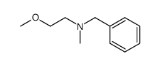N-苄基-2-甲氧基-N-甲基乙-1-胺 结构式