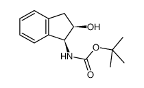 1,1-二甲基乙基N-[(1S,2R)-2,3-二氢-2-羟基-1H-茚-1-基]氨基甲酸酯 结构式
